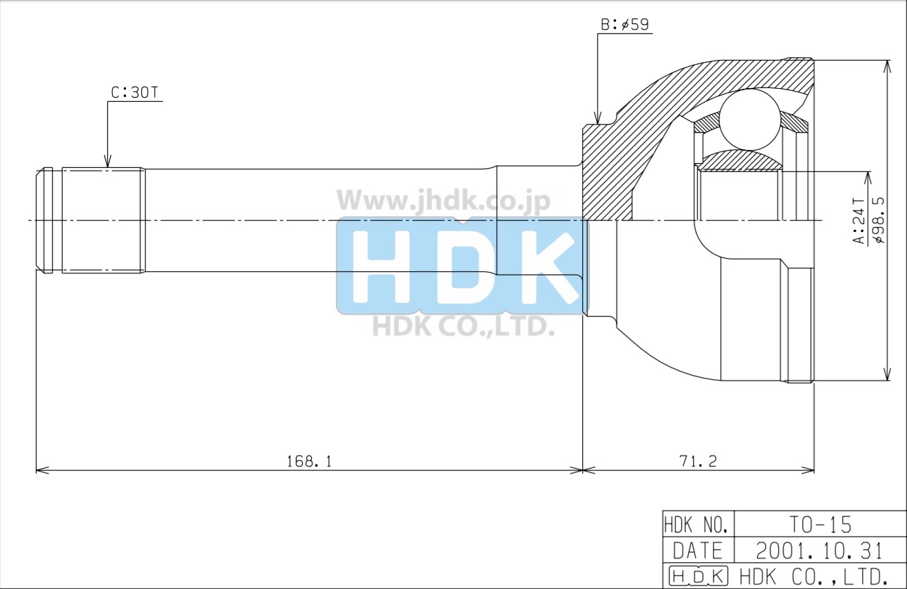 Привод HDK TOE-015 24-59-30-168.1-239.3