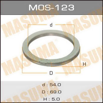 Кольцо прокладка глушителя MASUMA MOS123 54*69*5мм