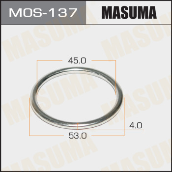 Кольцо прокладка глушителя MASUMA MOS-137 45*53*4 мм